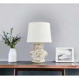 9th & Pike® 12in. Gold & White Table Lamp