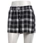 Juniors Derek Heart Flannel Plaid Boxer Shorts w/ NY Patch - image 1