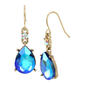 Betsey Johnson Betsey's Magical Show Blue Stone Earrings - image 1