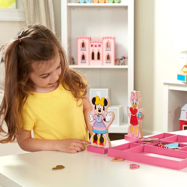 Melissa & Doug&#174; Minnie And Daisy Wooden Magnetic Dress-Up Board
