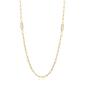 Forever Facets 18kt. Gold Plated Oval Paperclip Necklace - image 1
