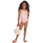 Girls &#40;4-6x&#41; Bmagical One Piece Floral Applique Swimsuit with Bag - image 1