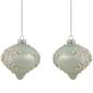 Northlight Seasonal Pastel Green Christmas Ornaments - Set of 2 - image 1