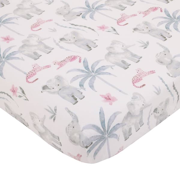 NoJo Tropical Princess 4pc. Crib Bedding Set