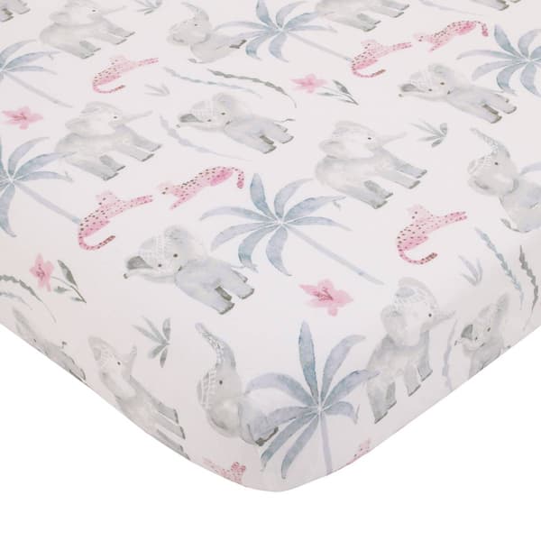 NoJo Tropical Princess 4pc. Crib Bedding Set