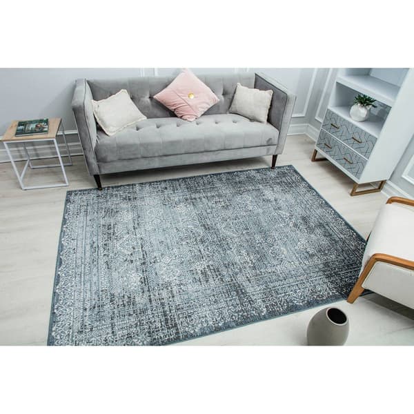 Rugs America&#8482; Milford Imperial Sky Transitional Vintage Area Rug