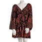 Juniors Plus Angie Long Sleeve Surplice Babydoll Dress - image 1
