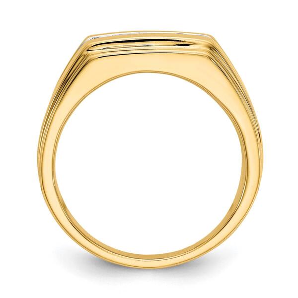 Mens Gentlemens Classics™ 14kt. Gold 6-Stone 1/4ctw. Diamond Ring