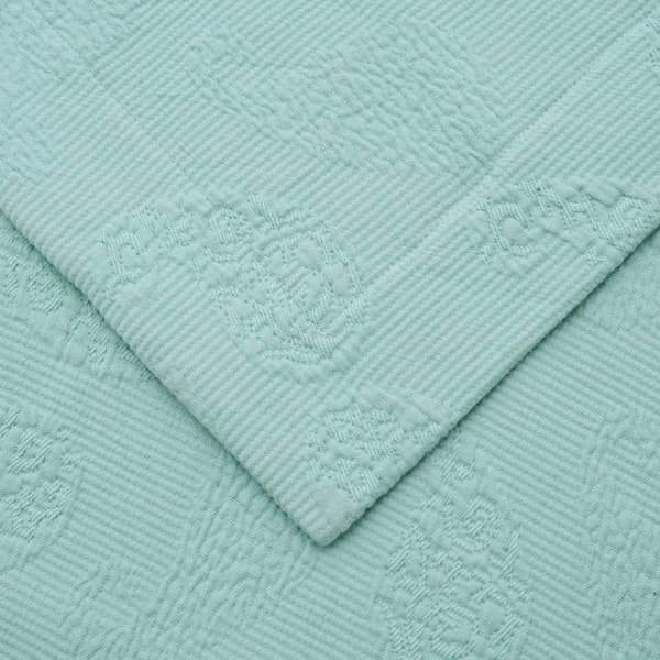 Superior Jacquard Matelassé Paisley Cotton Bedspread Set