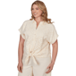 Plus Size Ruby Rd. Renaissance Romance Short Sleeve Eyelet Blouse - image 3