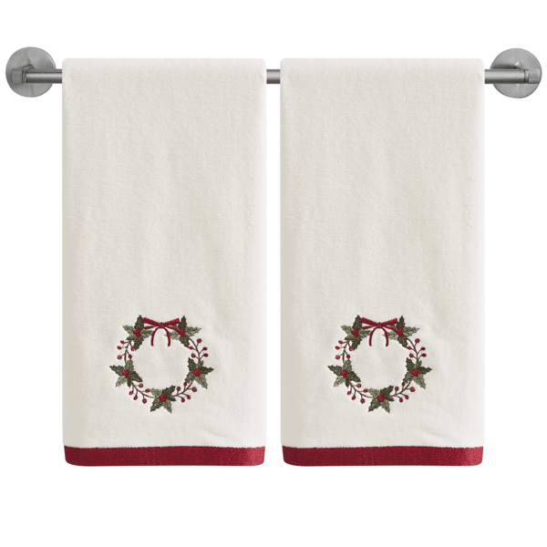 Avanti Patchwork Plaid 2pk. Hand Towel Set