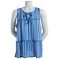Womens Absolutely Famous Tiered Ruffle Sleeveless Top - image 1