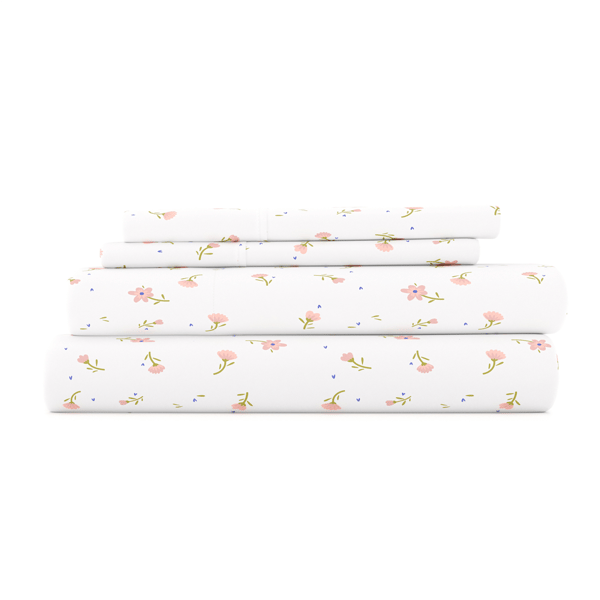 Soft Essentials 4pc. Garden Farmhouse Soft Floral Sheet Set - image 