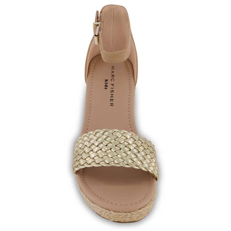 Big Girls Marc Fisher Marren Web Wedge Sandals