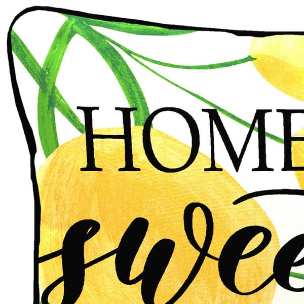 Jordan Manufacturing Home Sweet Home Lemons Lumbar Throw Pillow