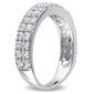 Gemstone Classics&#8482; Sterling Silver White Sapphire Double Row Ring - image 3