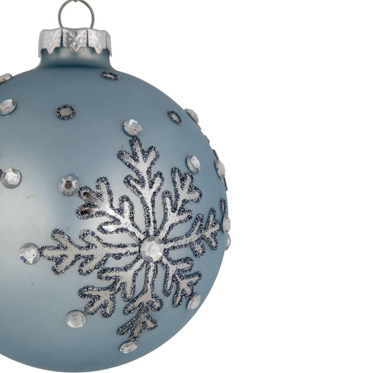 Northlight Seasonal Snowflake Ball Christmas Ornaments - Set of 2