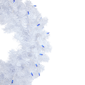 Northlight Pre-Lit Woodbury Pine Blue Lights Christmas Wreath - image 4