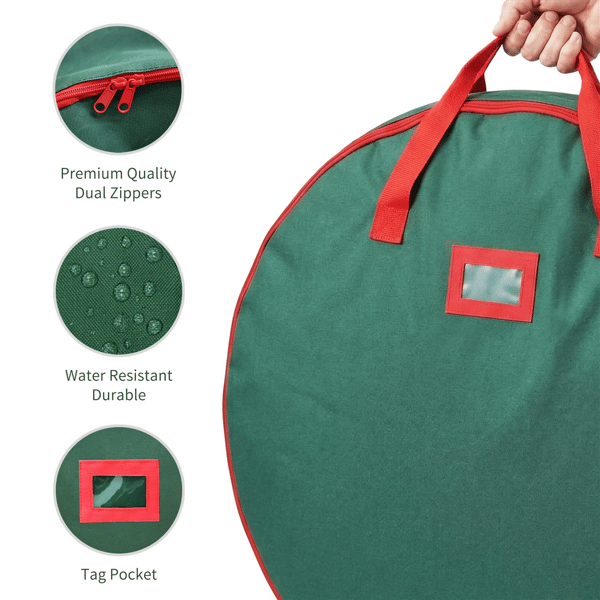 Puleo International 36in. Christmas Artificial Wreath Storage Bag