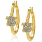 Accents by Gianni Argento Diamond Accent Turtle Hoop Earrings - image 1