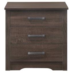 Passion Furniture Hudson 3-Drawer Nightstand