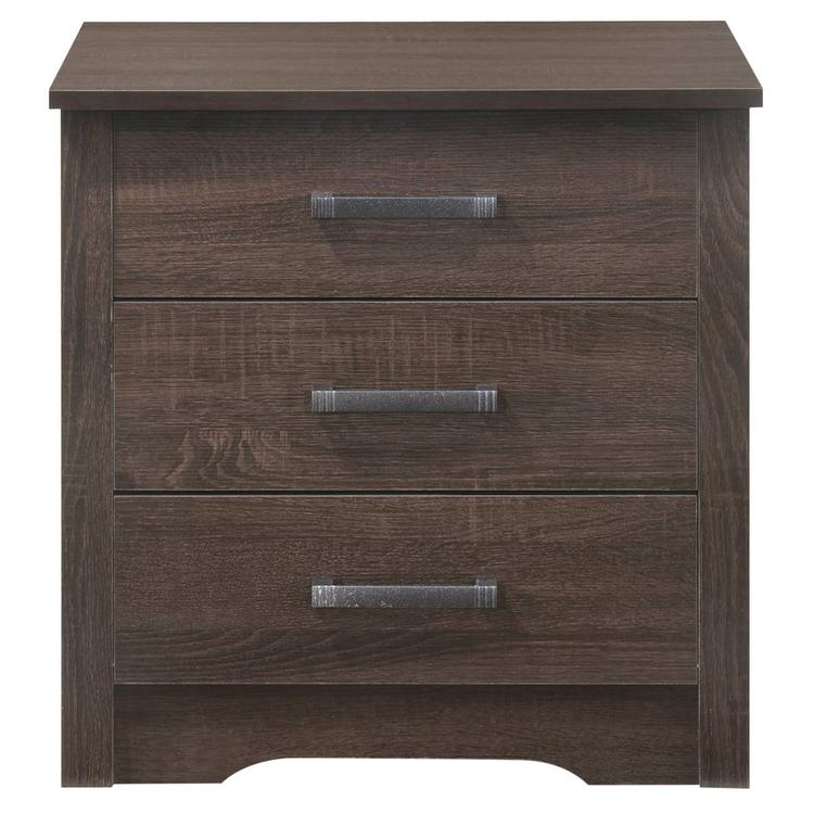 Passion Furniture Hudson 3-Drawer Nightstand