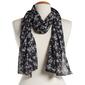 Renshun Small Floral Oblong Scarf - image 1