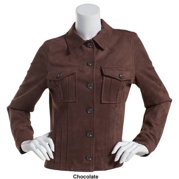 Plus Size Skye&#39;s The Limit Essentials Faux Suede Jacket