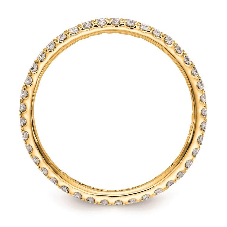 Pure Fire 14kt. Yellow Gold Lab Grown Diamond Eternity Band