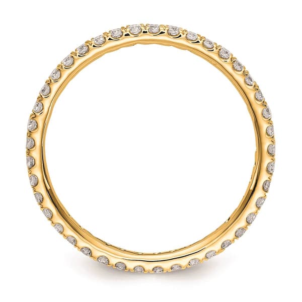 Pure Fire 14kt. Yellow Gold Lab Grown Diamond Eternity Band