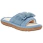 Womens Isotoner Eyelet Bow Slide Slippers - image 1