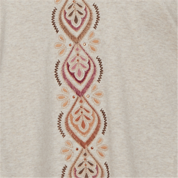 Petite Alfred Dunner Union Square Medallion Embroidered Blouse