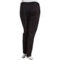 Plus Size Zac & Rachel Checkered Pull-On Compression Pants - image 2