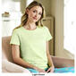 Plus Size HUE&#174; Short Sleeve Scoop Neck Solid Pajama Tee - image 2