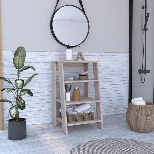 FM FURNITURE Phoenix Multilevel Linen Cabinet