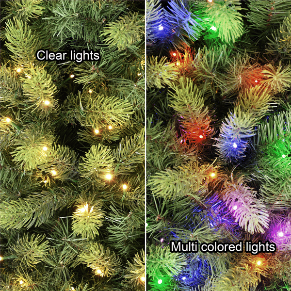 Puleo International 7.5ft. Pre-Lit Kensington Fir Christmas Tree