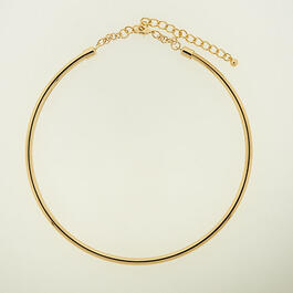 Wearable Art Gold-Tone Metal Collar Necklace