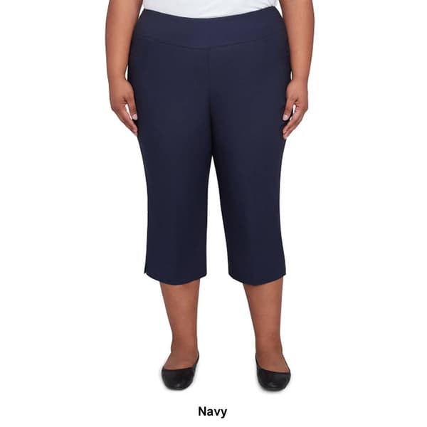 Plus Size Ruby Rd. Key Items Silky Tech Pull-On Capri Pants