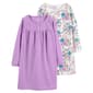 Girls Carter''s&#40;R&#41; 2pk. Long Sleeve Dots & Floral Nightgowns - image 1