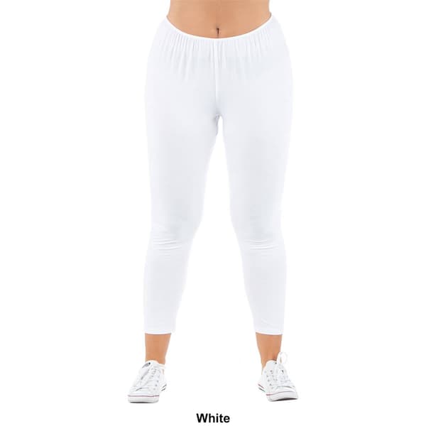 Plus Size 24/7 Comfort Apparel Ankle Length Stretch Leggings