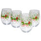Home Essentials Winter Berry Stemless Wine Glasses - Set of 4 - image 1