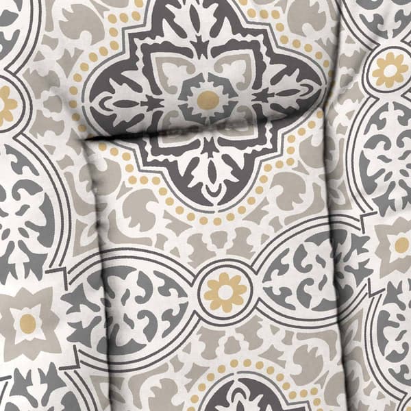 Jordan Manufacturing Rave Quatrefoil High Back Chair Cushion