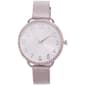 Womens Silver-Tone Crystal Accent Watch - 14332S-07-B28 - image 1