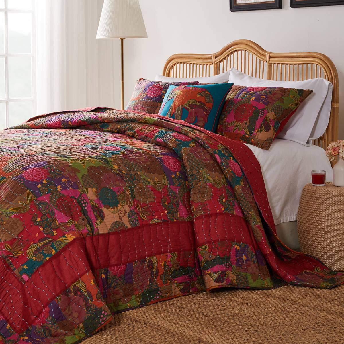 Greenland Home Fashions™ Jewel Kantha-style Bedspread Set