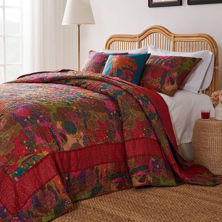 Greenland Home Fashions™ Jewel Kantha-style Bedspread Set