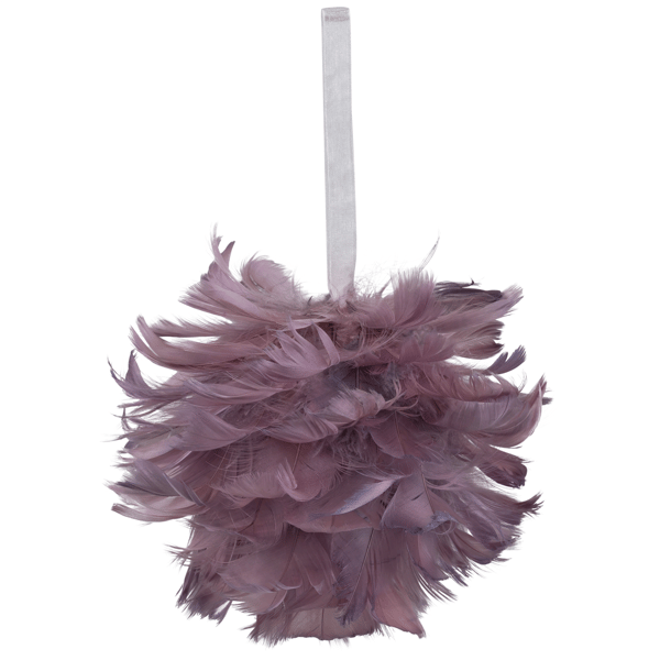 Northlight French Lilac Feathered Christmas Ball Ornament