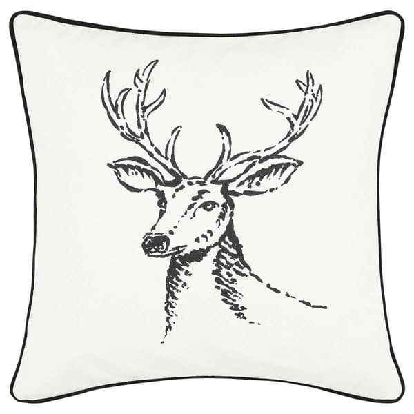 Eddie Bauer Winter Morning Stag Decorative Pillow - 20x20 - image 