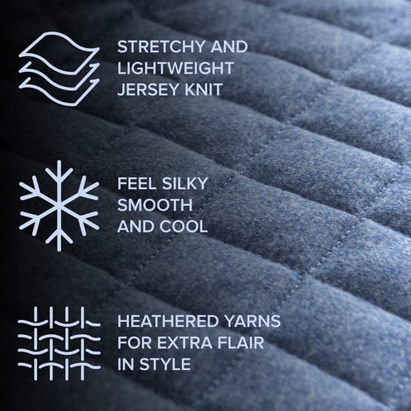 Awesome Home Soft Easy Care Jersey Quilt Set