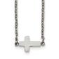 Gold Classics&#40;tm&#41; Sideways Steel Cross Necklace - image 1