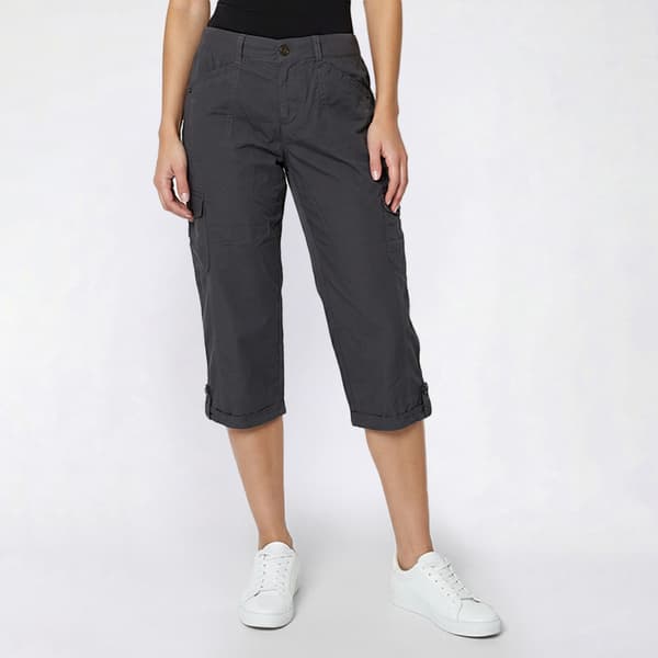 Womens da-sh Taylor Adjustable Leg Cargo Pocket Capris - image 